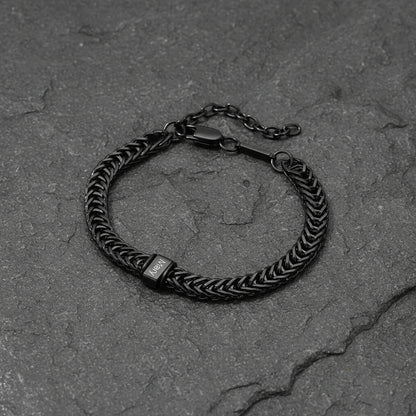 Custom Multi-Bead Names Chain Bracelet Gift for Men