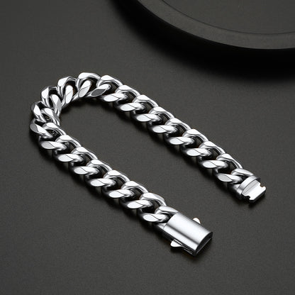  Custom Text Chunky Cuban Link Chain Bracelets Gift For Men