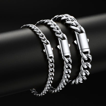  Custom Text Chunky Cuban Link Chain Bracelets Gift For Men
