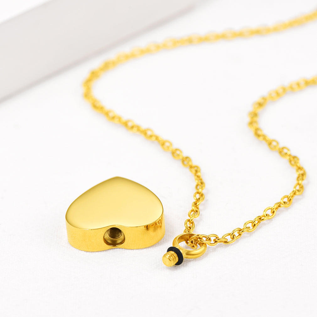 Customized Heart Shaped Urn Necklaces for Ashes Cremation Jewelry