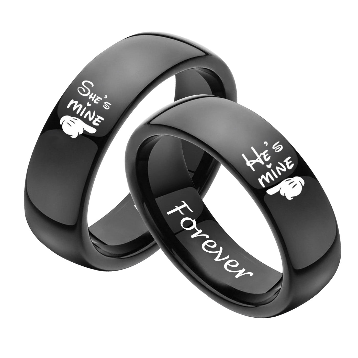 Customized Couple Promise Rings