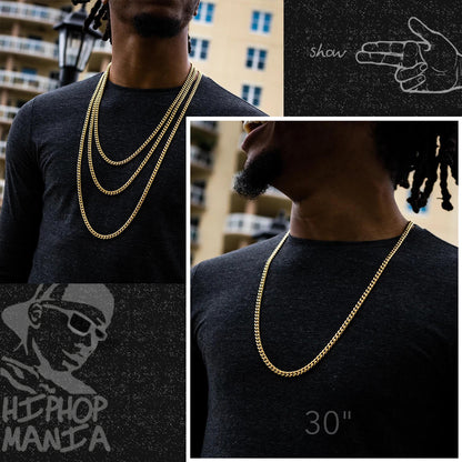 Hip Hop Miami Cuban Chunky Chain Necklace for Men