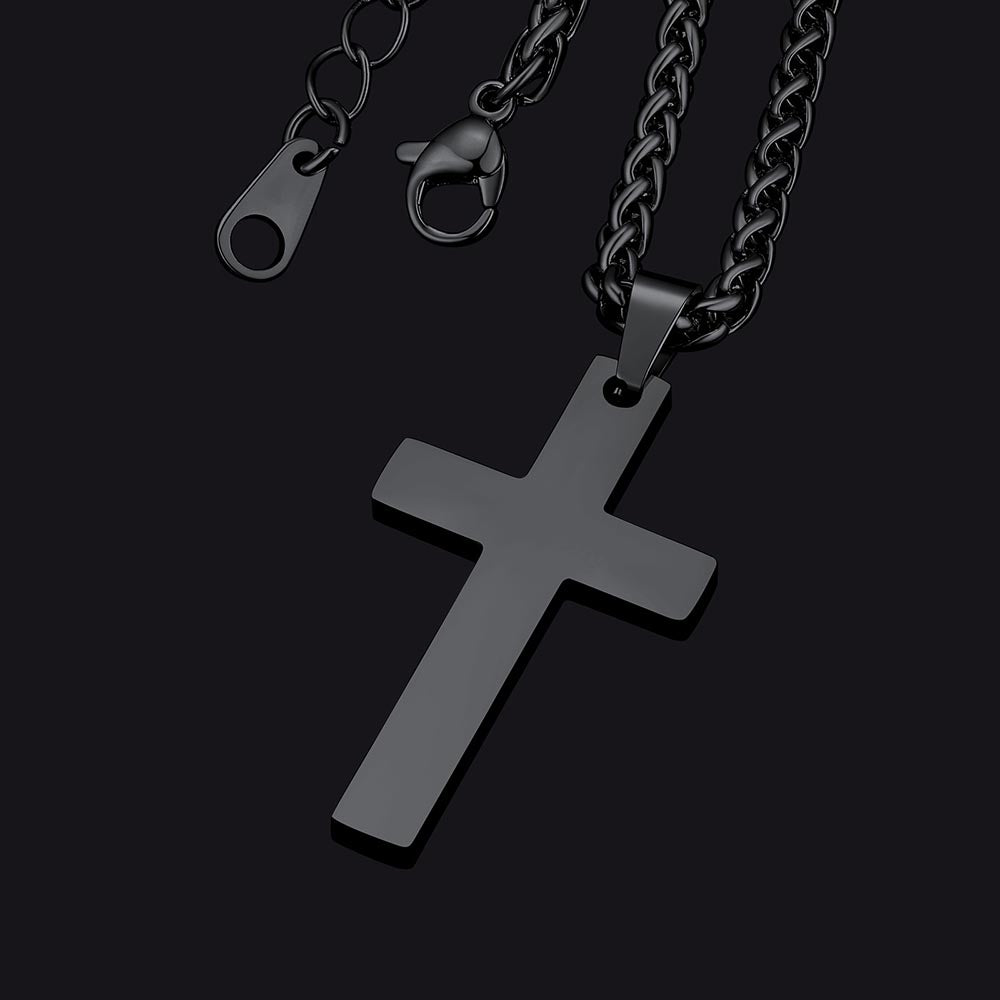 FaithHeart Catholic Cross Necklace For Men FaithHeart