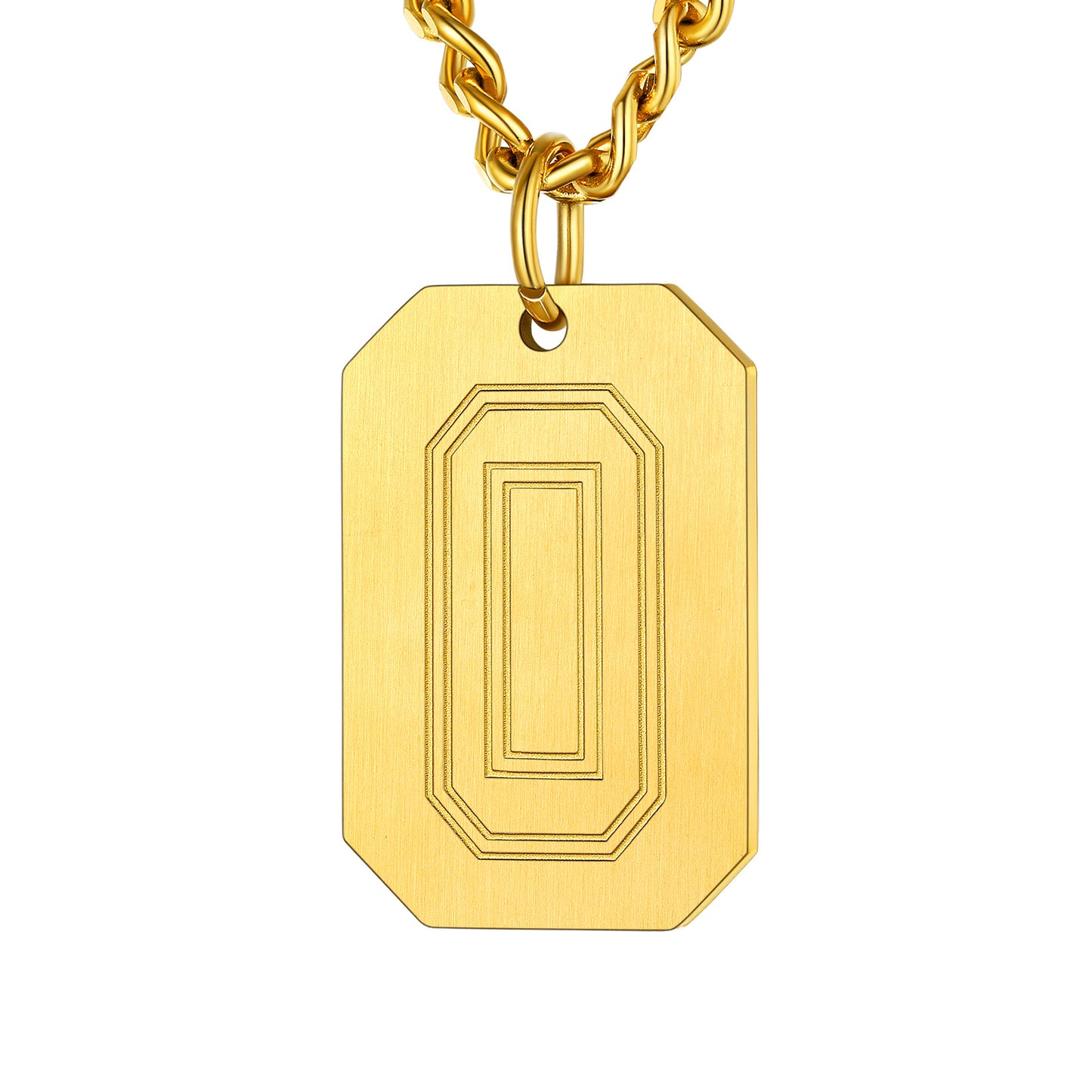 Gold / 0 Custom Baseball Jersey Number Dog Tag Necklace for Sport Boys