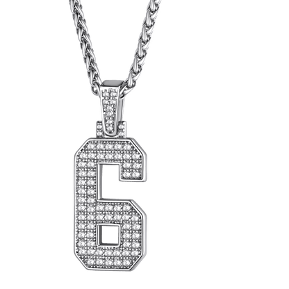 FaithHeart Cubic Zirconia Initial For Men Necklace FaithHeart