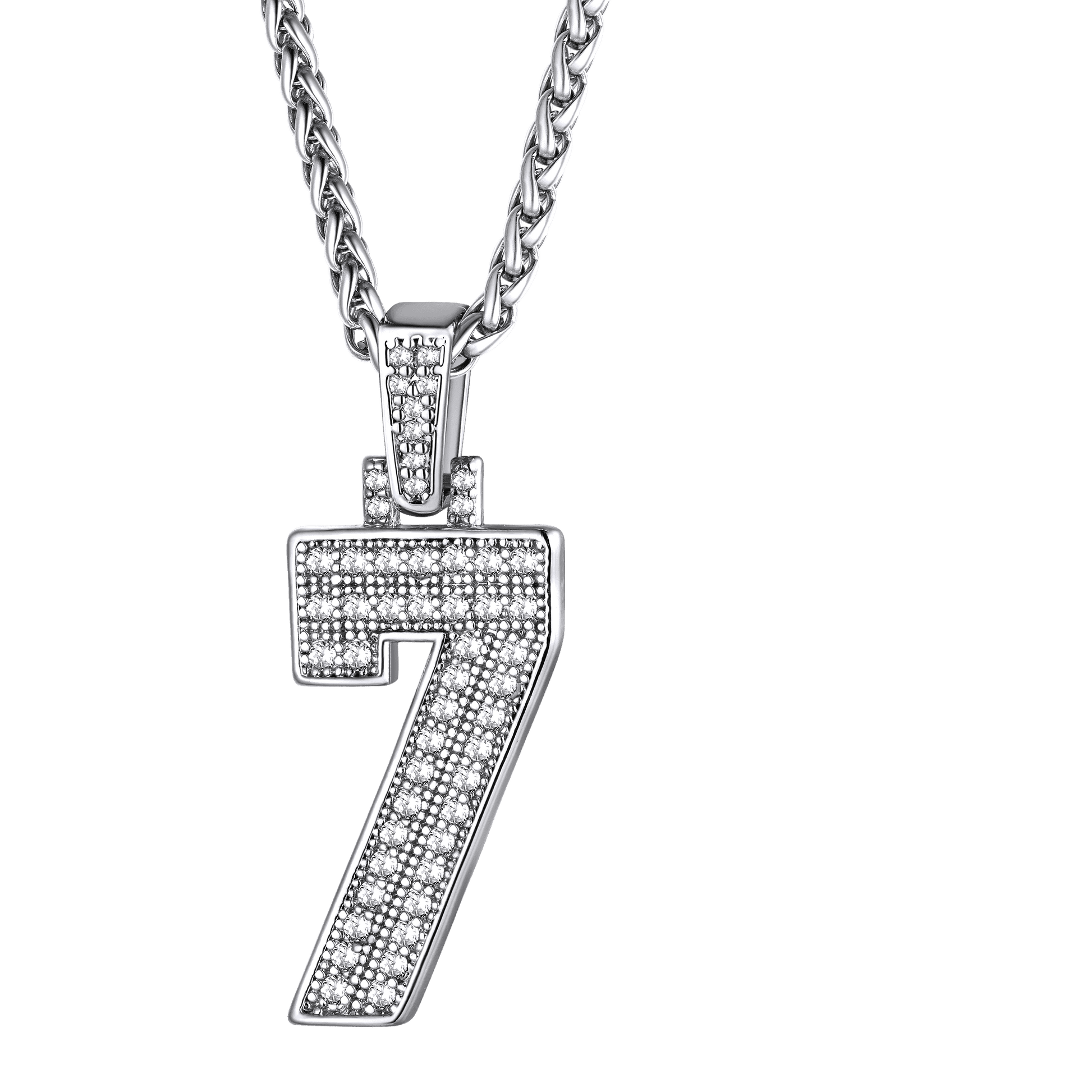 FaithHeart Cubic Zirconia Initial For Men Necklace FaithHeart