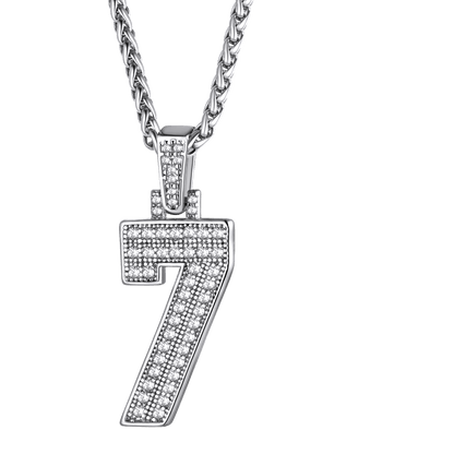 FaithHeart Cubic Zirconia Initial For Men Necklace FaithHeart