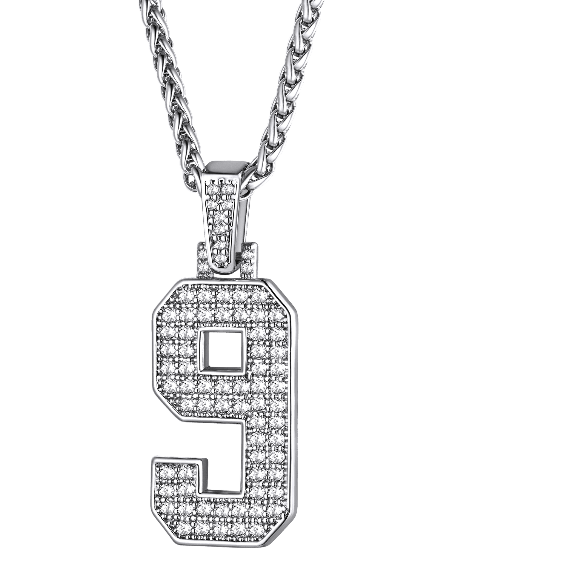 FaithHeart Cubic Zirconia Initial For Men Necklace FaithHeart