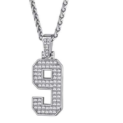 FaithHeart Cubic Zirconia Initial For Men Necklace FaithHeart