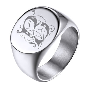 Customized Statement Signet Ring Gifts for Men