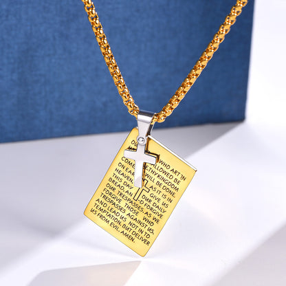 Crucifix Cross Pendant Necklace Religious Amulet Jewelry
