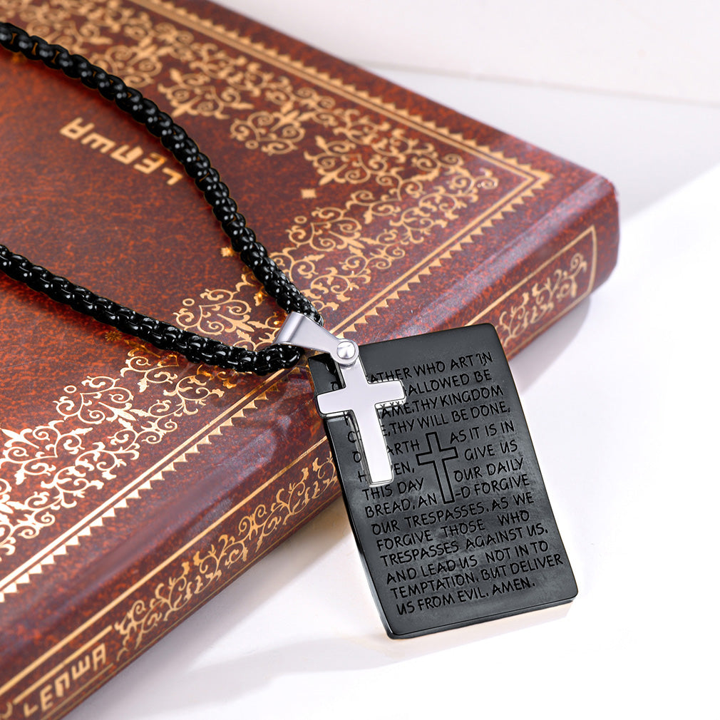 Crucifix Cross Pendant Necklace Religious Amulet Jewelry