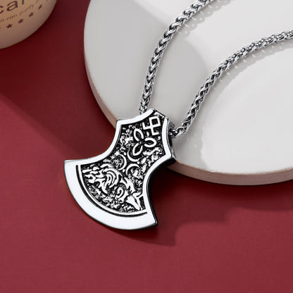 Battle Axe Viking Celtic Knot Necklace For Men