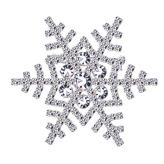 Snowflake Brooch Crystal Decoration Brooch Pin img