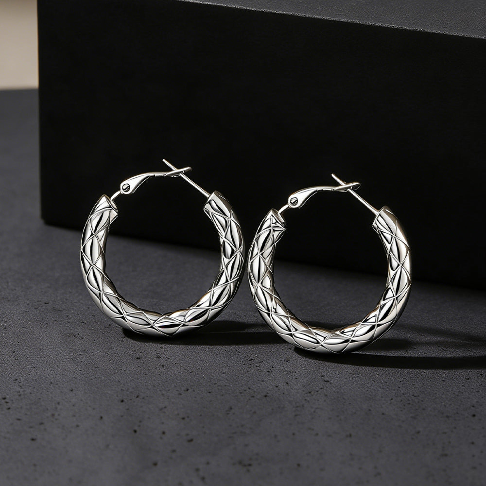 30/40/60/80mm Simple Oversized Hoops Earrings for Women
