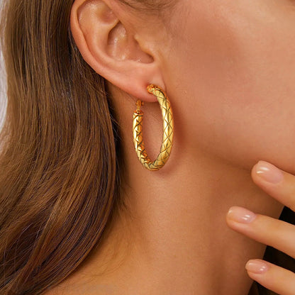 30/40/60/80mm Simple Oversized Hoops Earrings for Women