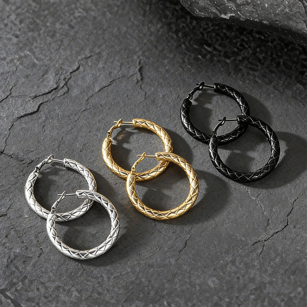 30/40/60/80mm Simple Oversized Hoops Earrings for Women