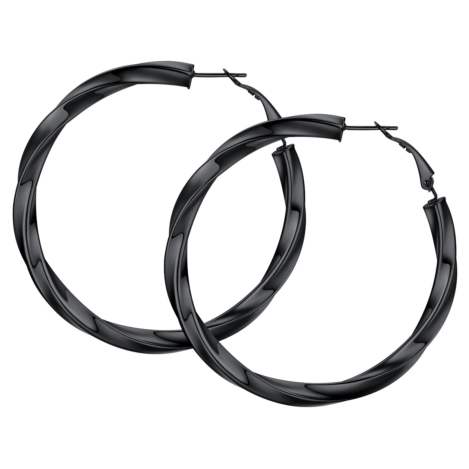 Thick Hoops Loop Earrings for Women Girls 