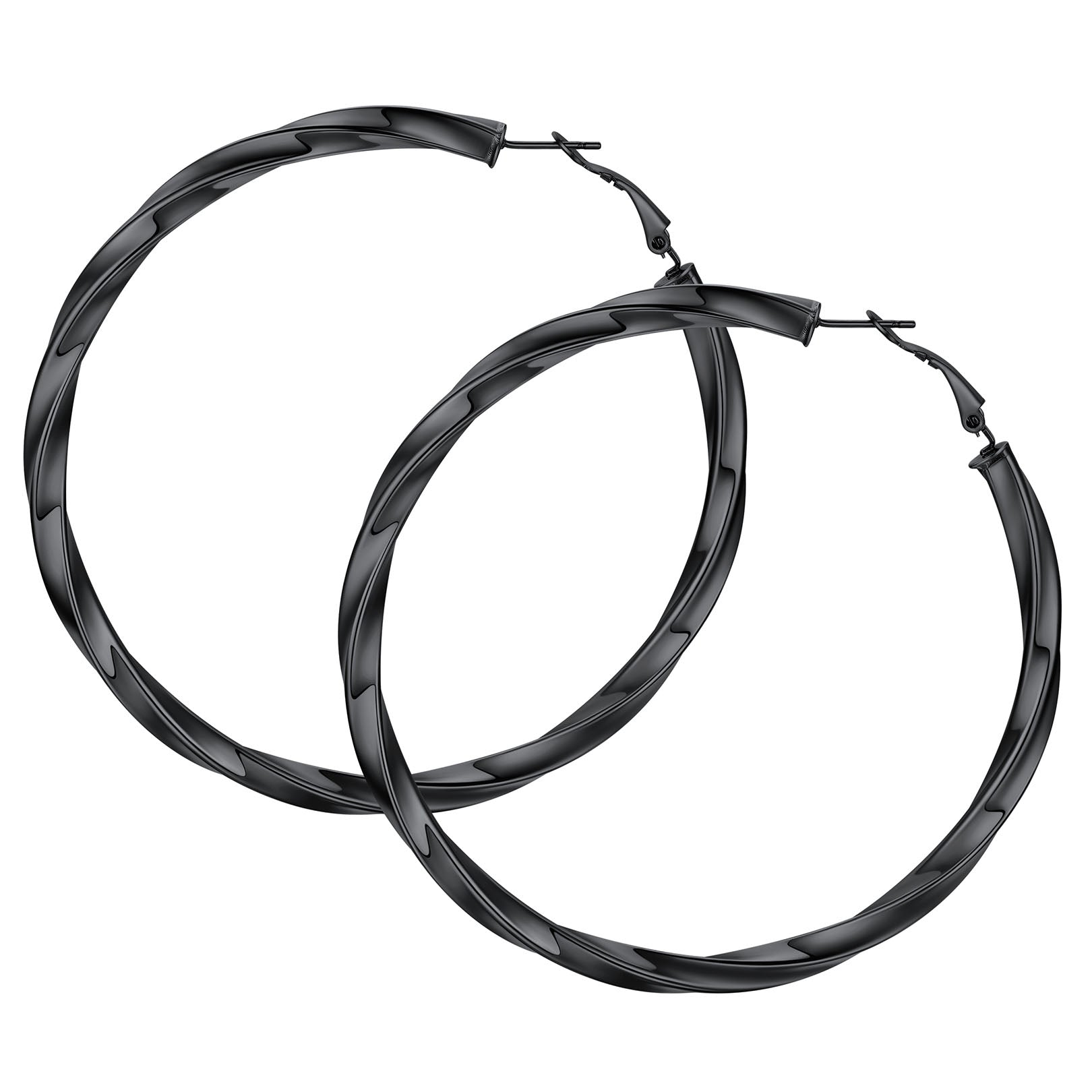 Thick Hoops Loop Earrings for Women Girls 