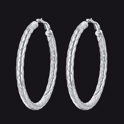 30/40/60/80mm Simple Oversized Hoops Earrings for Women