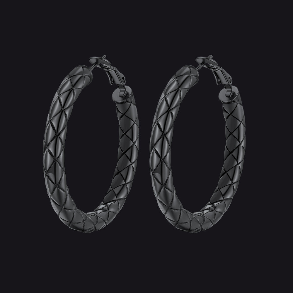 30/40/60/80mm Simple Oversized Hoops Earrings for Women