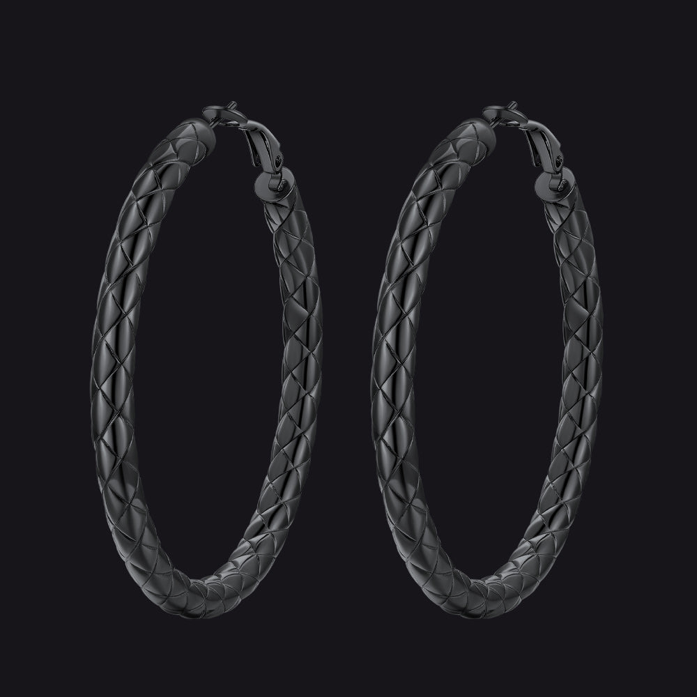 30/40/60/80mm Simple Oversized Hoops Earrings for Women