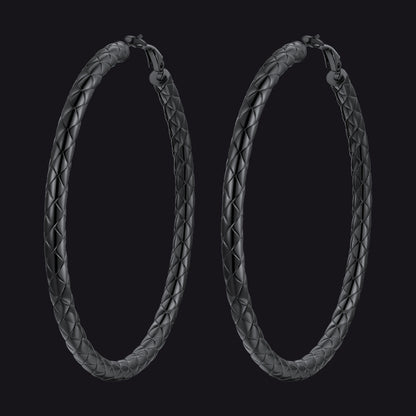 30/40/60/80mm Simple Oversized Hoops Earrings for Women