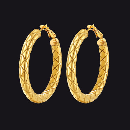 30/40/60/80mm Simple Oversized Hoops Earrings for Women
