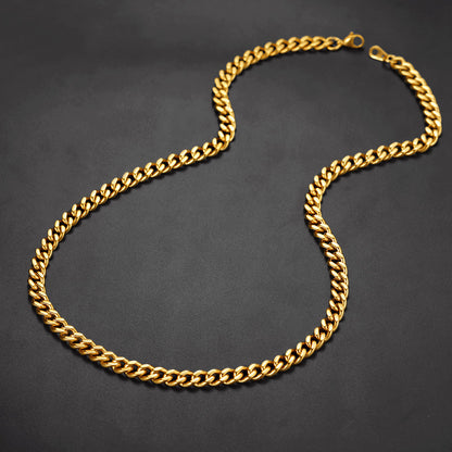 Sturdy Miami Cuban Chain Necklace for Men 5/7/9/12MM Width