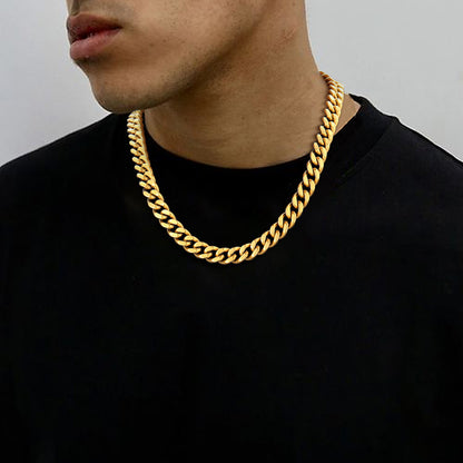 Sturdy Miami Cuban Chain Necklace for Men 5/7/9/12MM Width