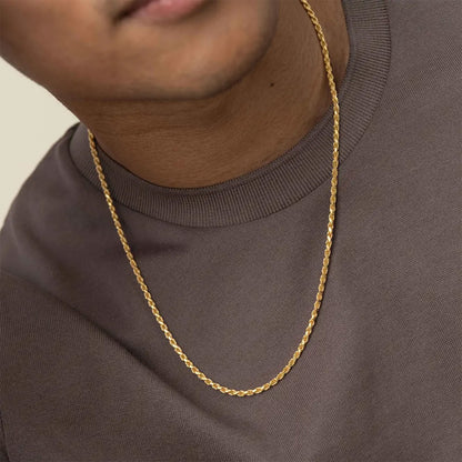 Thin Spiga Wheat Chain Necklace for Men Women, 18''-30''