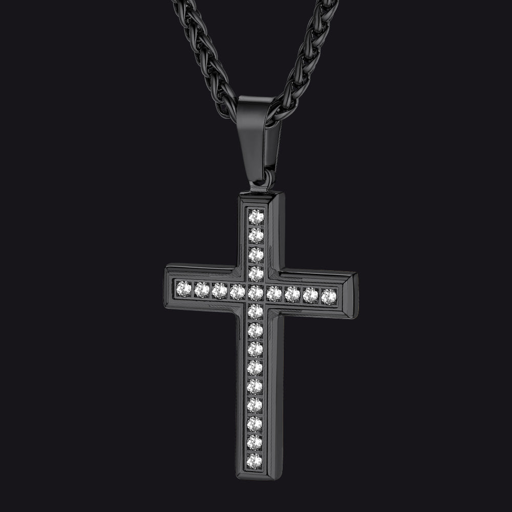 FaithHeart  Zirconia Cross Necklace