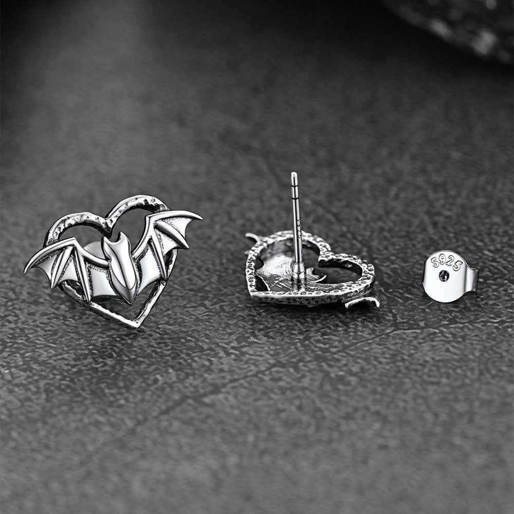 FaithHeart Bat Stud Earrings