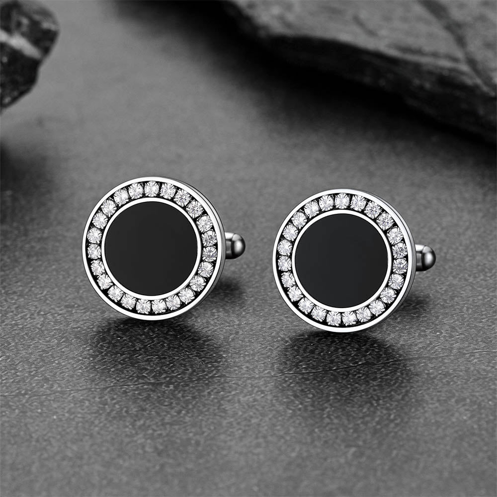 FaithHeart Black Onyx Cufflinks 