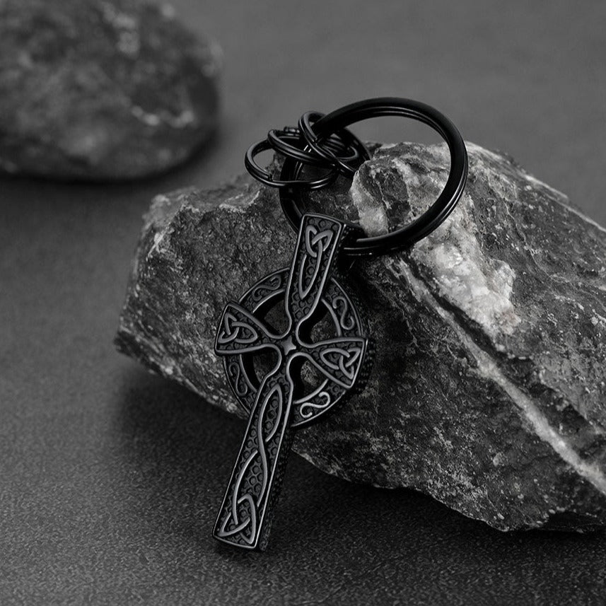 FaithHeart Celtic Cross Keychain