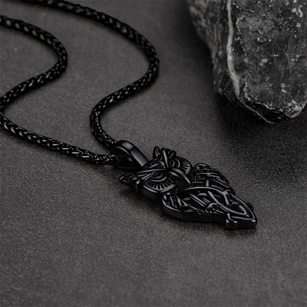 FaithHeart Celtic Knot Owl Necklace