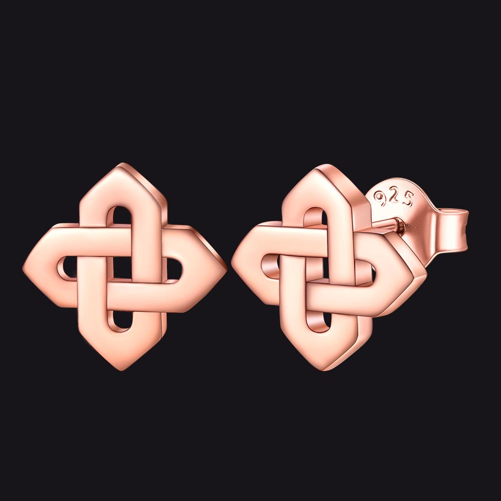 FaithHeart Celtic Knot Stud Earrings
