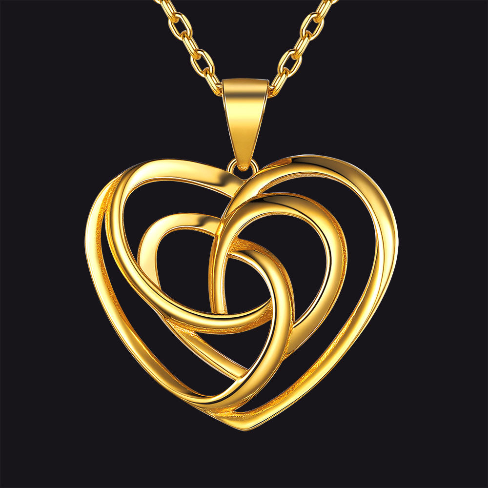 FaithHeart Celtic Trinity Knot Necklace