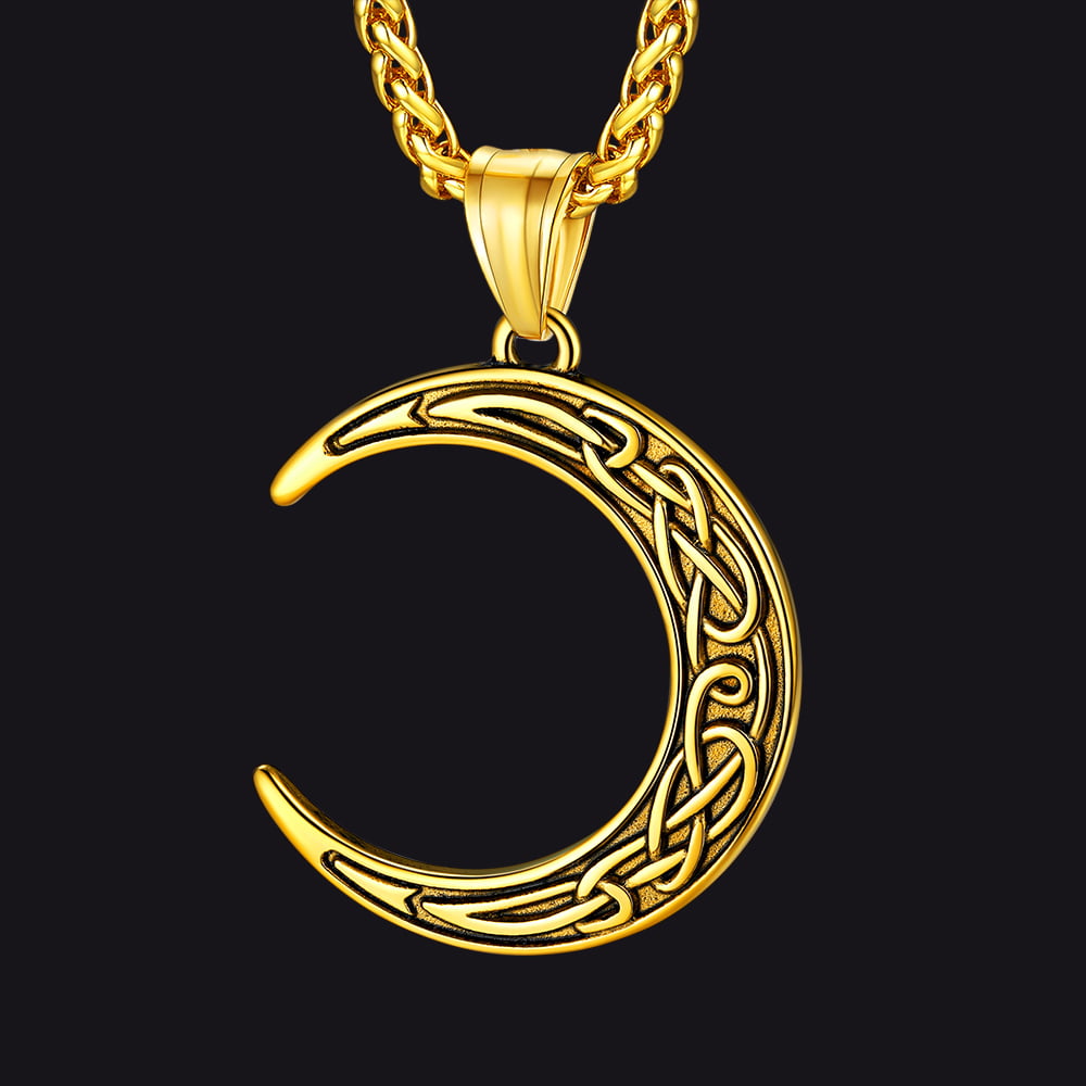 FaithHeart Crescent Moon Necklace