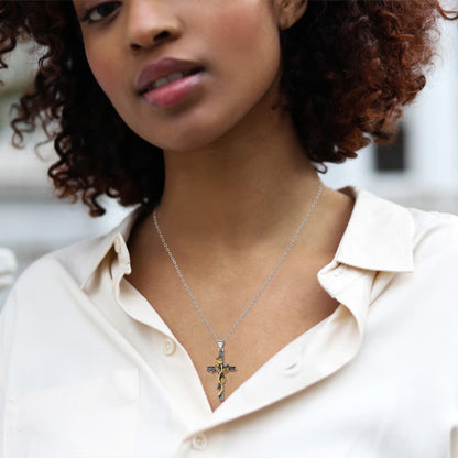 FaithHeart Cross Necklace For Women