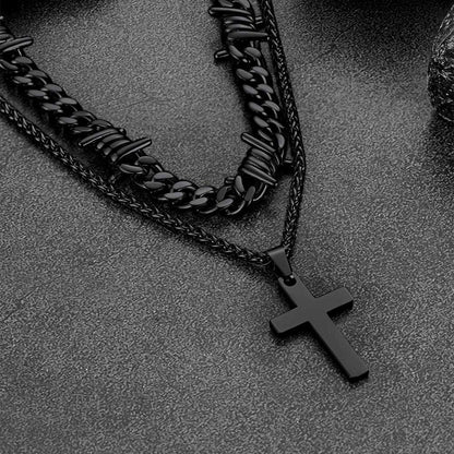 FaithHeart Cross Necklace Set
