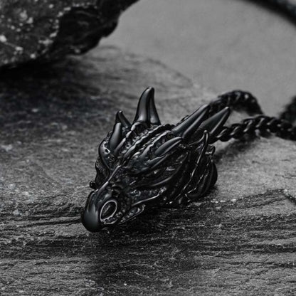 FaithHeart Dragon Pendant Necklace 