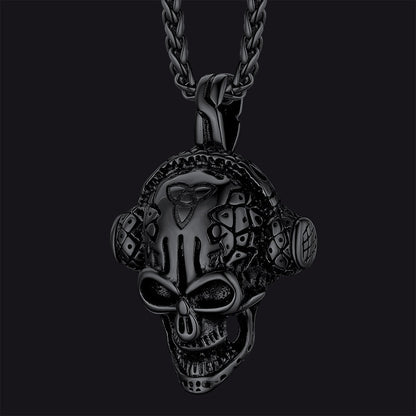 FaithHeart Gothic Skull Necklace