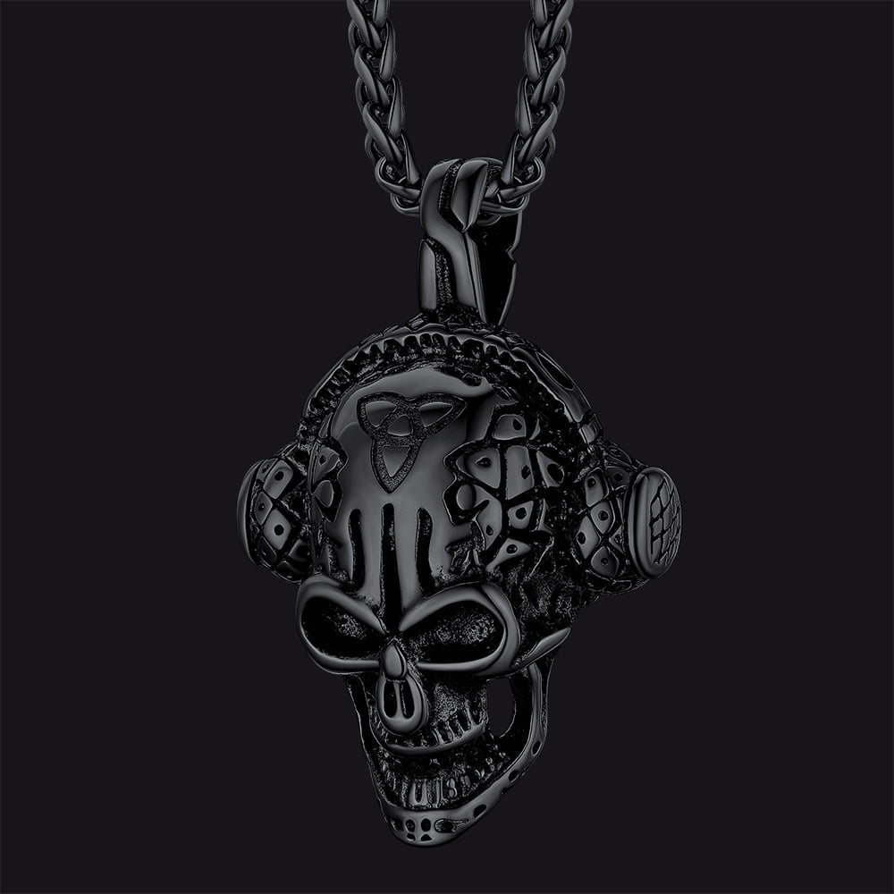 FaithHeart Gothic Skull Necklace