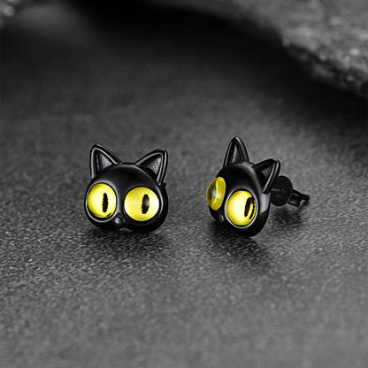 FaithHeart Halloween Cat Earrings