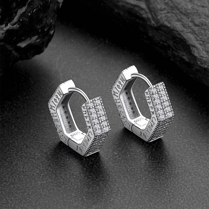 FaithHeart Hexagon Earrings