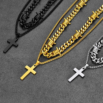 FaithHeart Layer Necklace Set