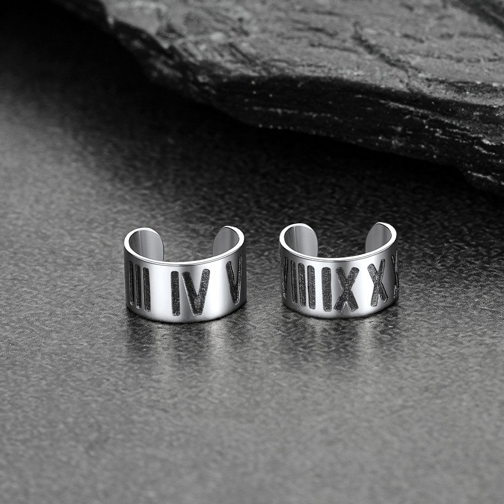 FaithHeart Roman Numerals Ear Cuff