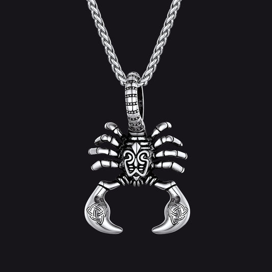 FaithHeart Celtic Knot Scorpion Pendant Necklace