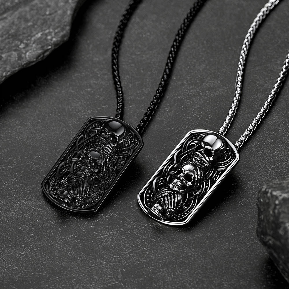 FaithHeart Skull Dog Tag